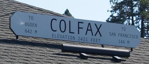 image of colfax depot sign